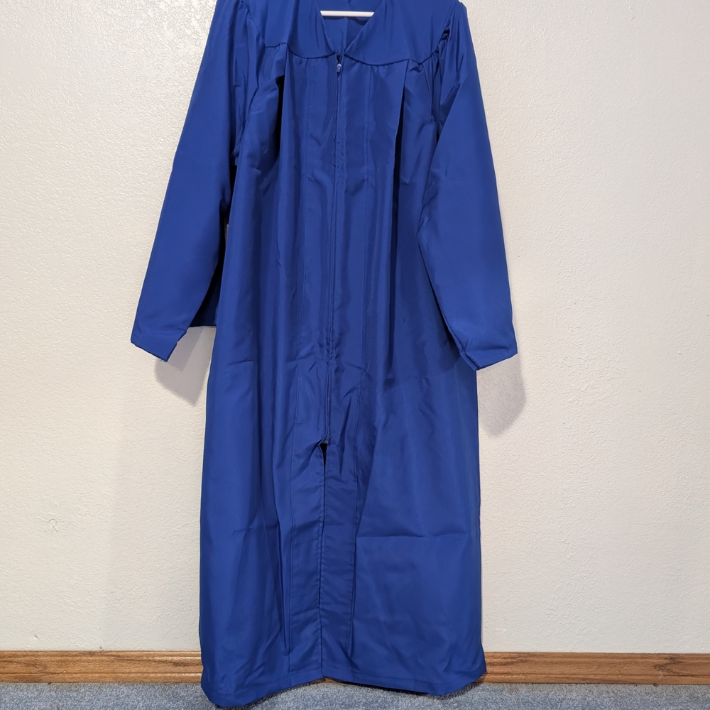 Elegant Blue Graduation Gown